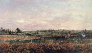 Charles Francois Daubigny Poppy Field oil painting artist